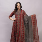 Cotton  Gown +dupptta