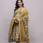 Anarkali dress ( Kurti+pant+dupptta )